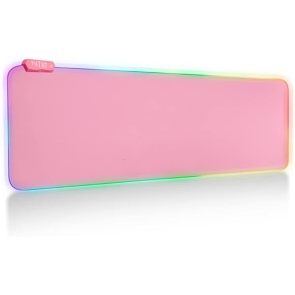 Pink Gaming Mouse Pad RGB - Create Your Dream Setup - Bright LED Gaming Mousepad